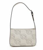 Кожаная сумка через плечо Karl Lagerfeld - белый(241W3003)