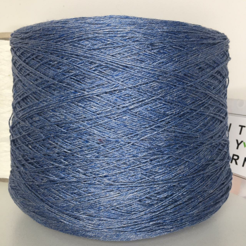 FRESCOLINO - Ri.Go 100% лен 320м/100гр col. 4600 джинсовый меланж, есть мал. бобинка 277гр. S914