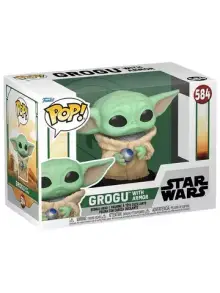 Фигурка Funko POP! Bobble Star Wars Book of Boba Fett Grogu with Armor (584) 68650