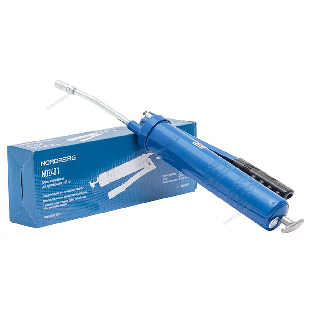 NORDBERG (NO2401) Шприц плунжерный для густой смазки, 400 мл