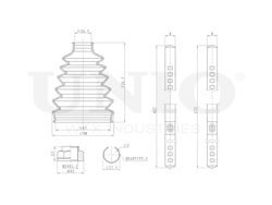 Пыльник ШРУСа (к-т) UNIO DUC-30086K