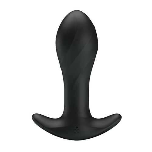 Черная анальная вибропробка 10,4см Pretty Love Anal Plug Massager BI-040067