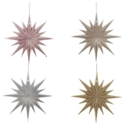 GAEM Изделие декоративное подвесное "Снежинка", L12 W1 H12 см, 4в.