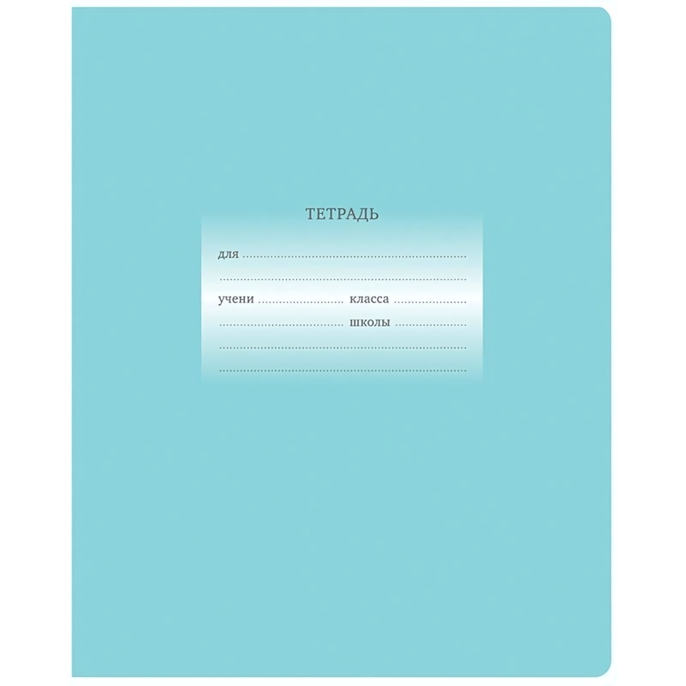 Тетрадь 24л. линия светло-бирюзовая "Первоклассная" (BG)