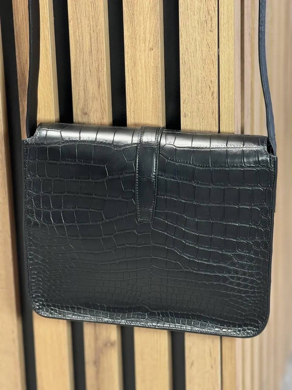Сумка через плечо Hermes Steve Light Junior из кожи крокодила