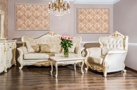 Набор мягкой мебели  ДЖОКОНДА крем глянец