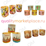 Коробка под торт и кулич с прозрачным куполом 160*160*200 мм (крафт), 10шт