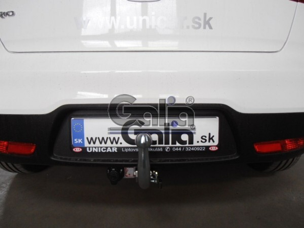 Фаркоп оцинкованный Galia K037C для Kia Rio III хетчбек/седан 2011-2017(паспорт и сертификат в комплекте)(без электрики)