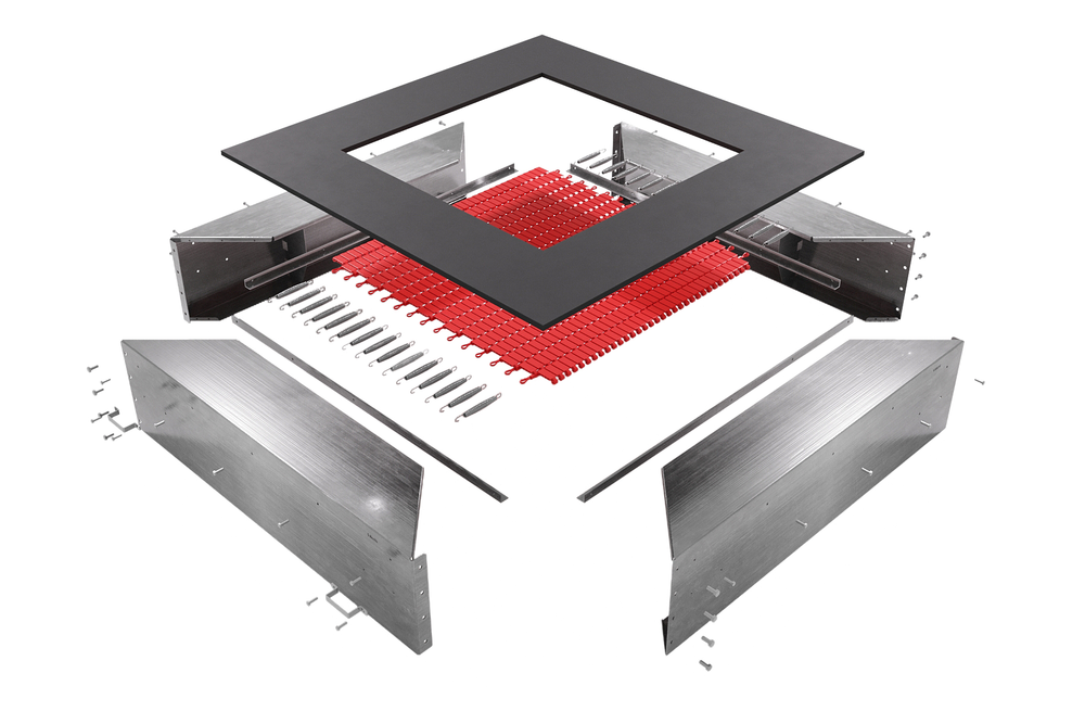 Встраиваемый детский батут для площадок - квадрат - 180