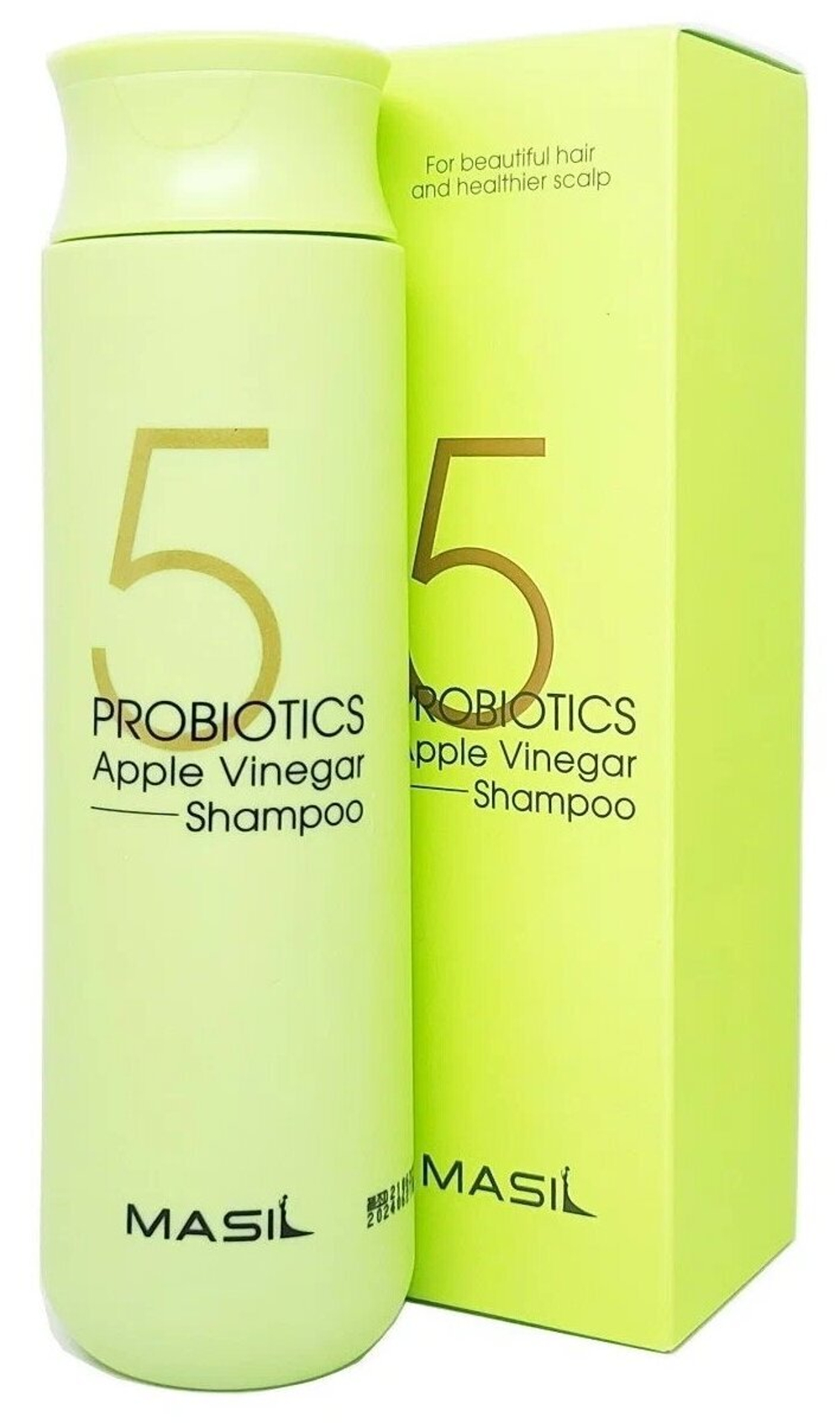 Masil Бессульфатный шампунь от перхоти с яблочным уксусом 5 Probiotics apple vinegar shampoo, 300 мл
