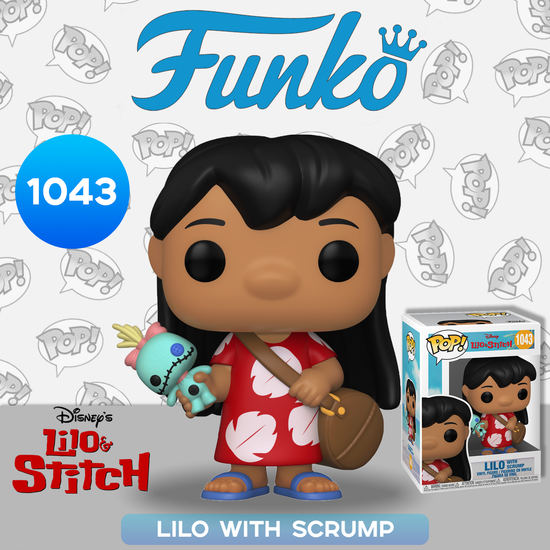 Фигурка Funko POP! Disney Lilo & Stitch Lilo with Scrump (1043) 55614 / Фигурка Фанко ПОП! по мотивам мультфильма "Лило и Стич", Лило и Скрамп