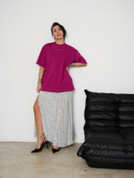 Юбка горох, плиссе, шелк, белая