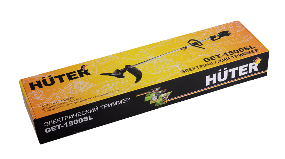 Электрический триммер Huter GET-1500SL