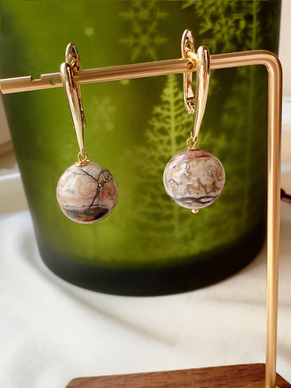 Серьги из мексиканского Агата