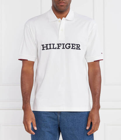 Поло MONOTYPE STRUC ARCHI Tommy Hilfiger - белый(MW0MW31676)