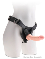 Телесный фаллоимитатор на присоске 8 Triple Density Fat Cock with Balls - 24,1 см. (Цвет: телесный)