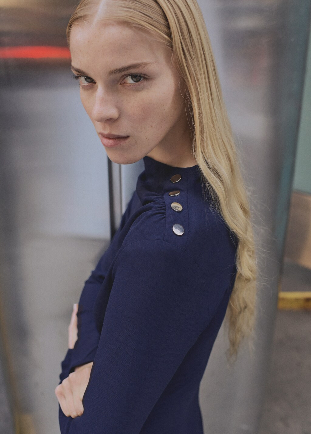 Асимметричное платье со сборками