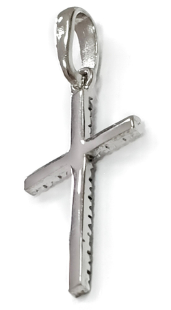 Ювелирная подвеска-крест с фианитами