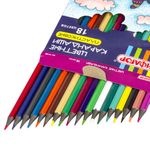 Карандаши цветные ПИФАГОР "СКАЗОЧНЫЙ ГОРОД", 18 цветов, черный пластик, заточенные, 181584