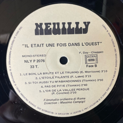 Винтажная виниловая пластинка LP Музыка Из Вестернов Filmstudio Orchestra Di Roma, Il Etait Une Fois Dans L'Ouest Однажды на Диком Западе (Франция 1971)