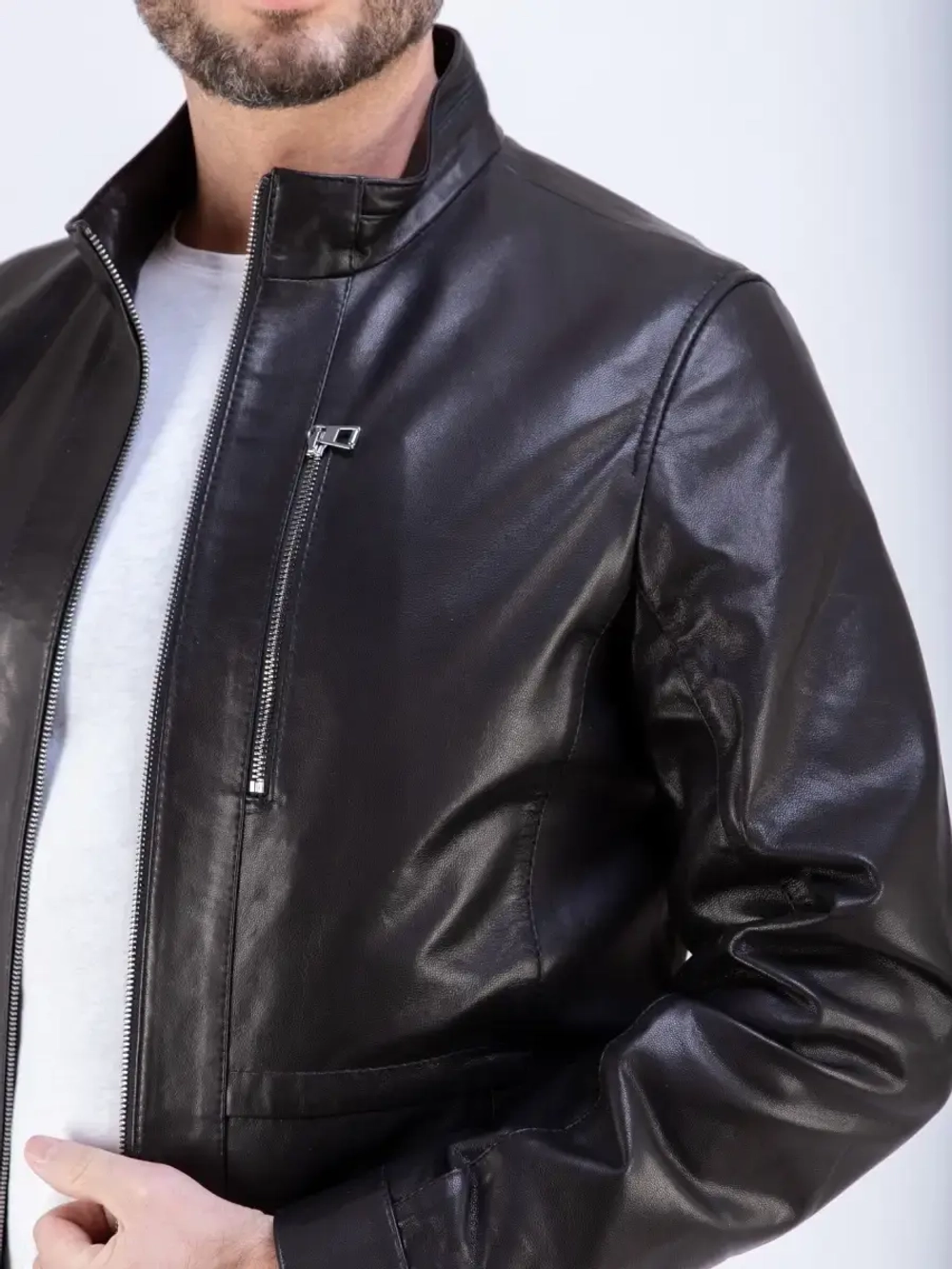 Куртка мужская из натуральной кожи