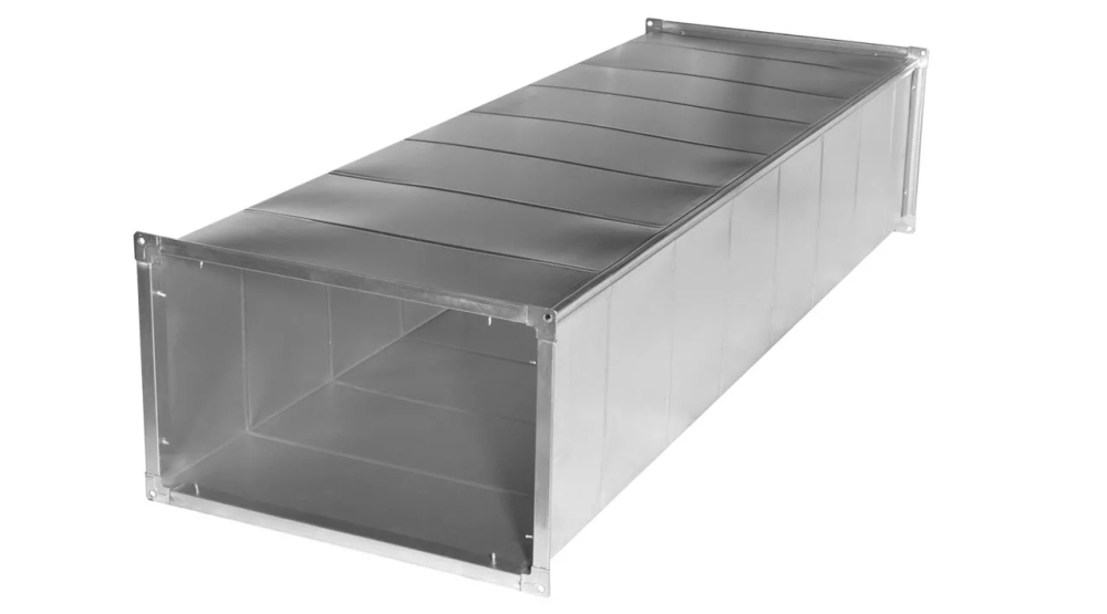 Воздуховод из оцинкованной стали 0,5 мм квадратный (прямоугольный) (м2)