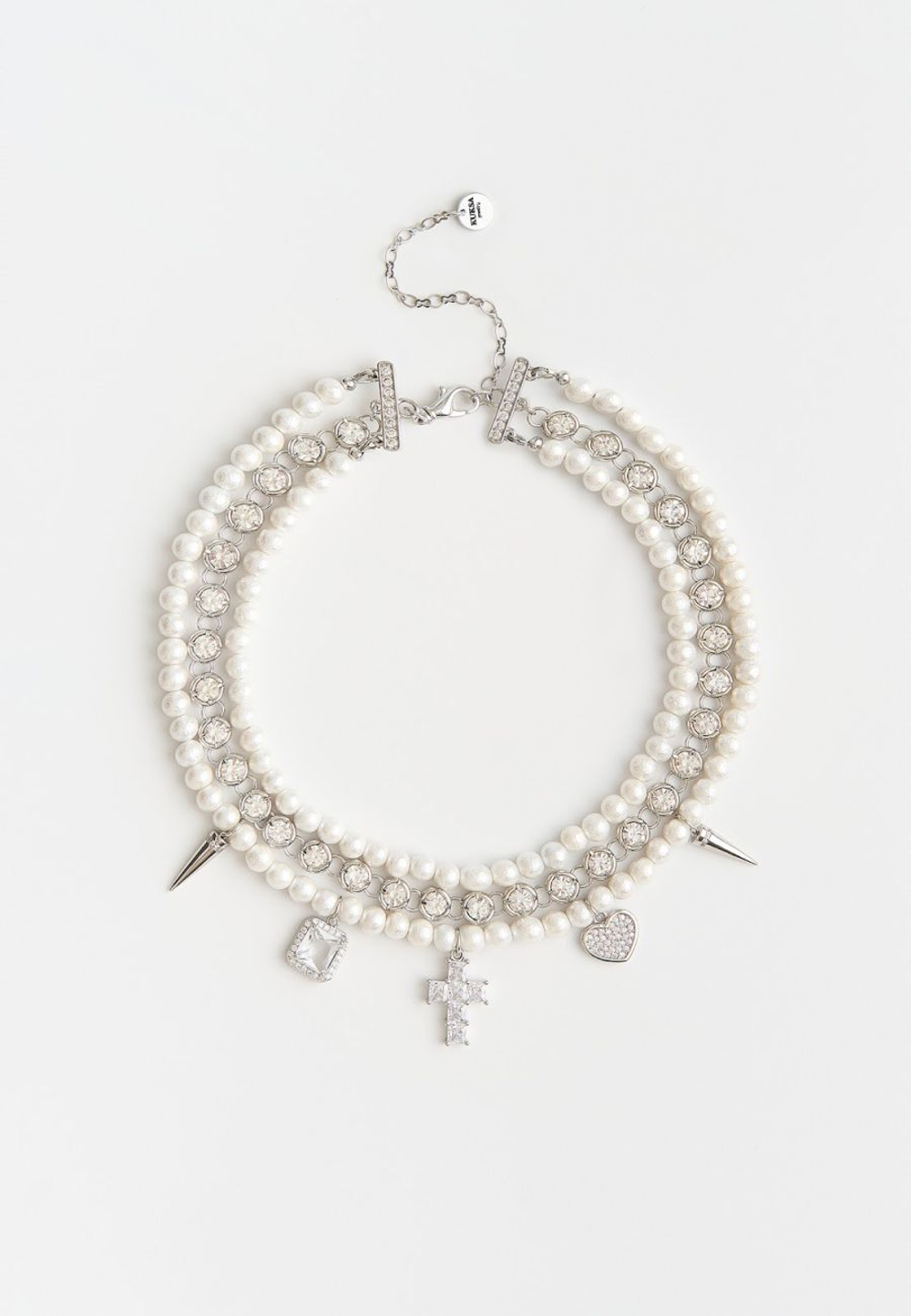 Чокер "Delicacy Shine" cotton pearl White