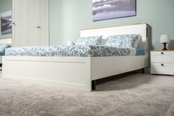 Остин Спальня 2 белый/дуб золотой