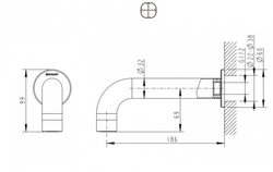 Излив для ванны Bravat
