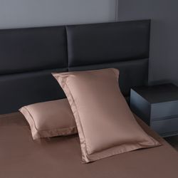 Комплект постельного белья на резинке с одеялом Вельвет Премиум «Терракотовый закат»