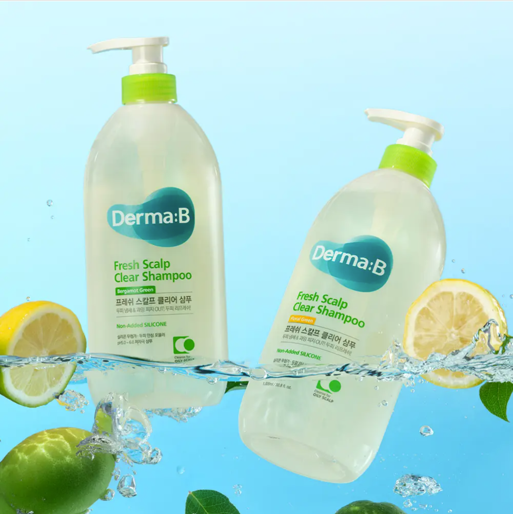 Derma-B Fresh Scalp Clear Floral Green шампунь, 1000мл