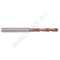Сверло  4.3мм  твердосплавное 5D без подвода СОЖ. SP-X800050430 VHM AHNO по стали, чугуну, нерж. и ж