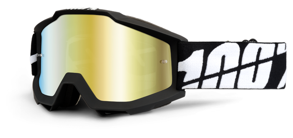 Очки 100% Accuri Black Tornado / Mirror Gold Lens (50210-061-02)