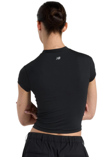 Женская теннисная футболка New Balance Define Fitted - black
