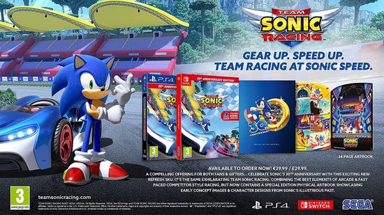Игра Team Sonic Racing - 30th Anniversary Edition (PS4, русские субтитры)