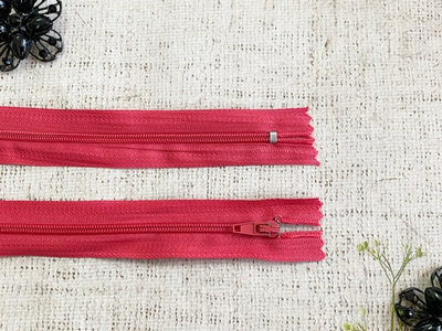 Молния брючная автомат, L 20 см, Т3, коралл