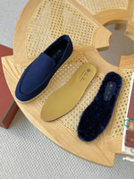 Лоферы Loro Piana Summer Walk с мехом