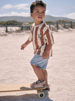 Футболка для мальчика Next AG8-720, Молочный, Коричневый