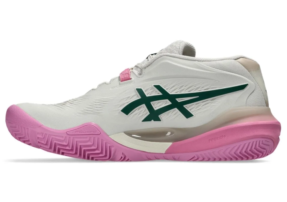 Женские кросовки для Padel Asics Gel-Resolution X Padel - soft oat/jewel green