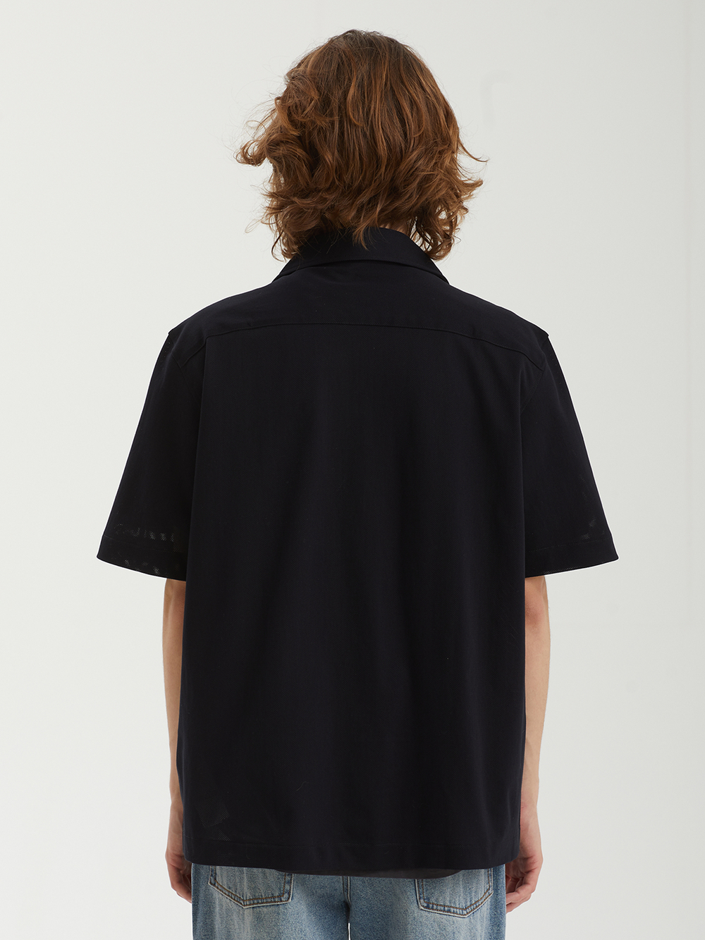 Мужская Рубашка Compress Mesh Revere Collar