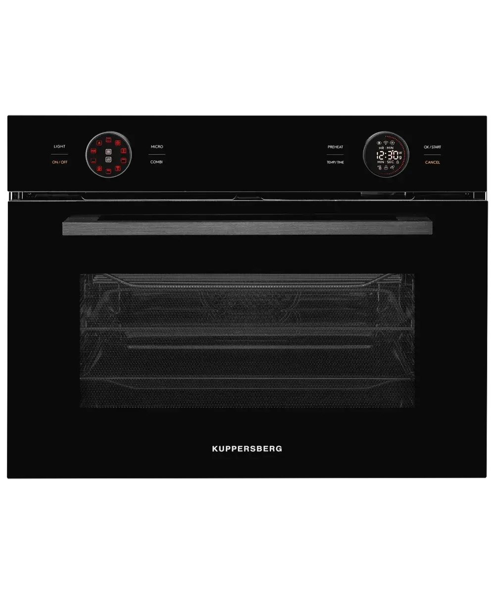 Электрический духовой шкаф Kuppersberg с функцией СВЧ KMW 612 Black фото 