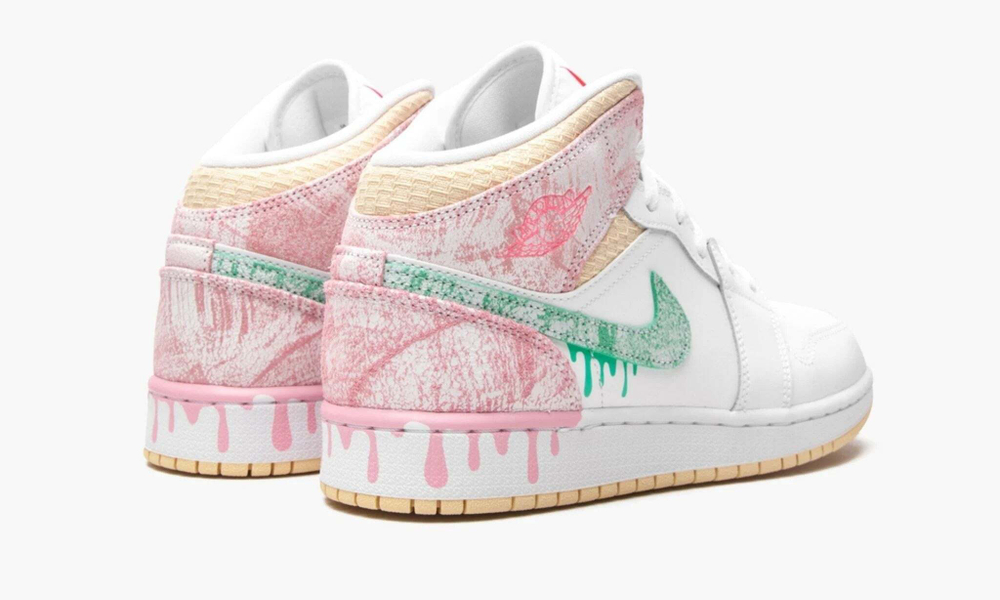 Air Jordan 1 Mid GS "Paint Drip"