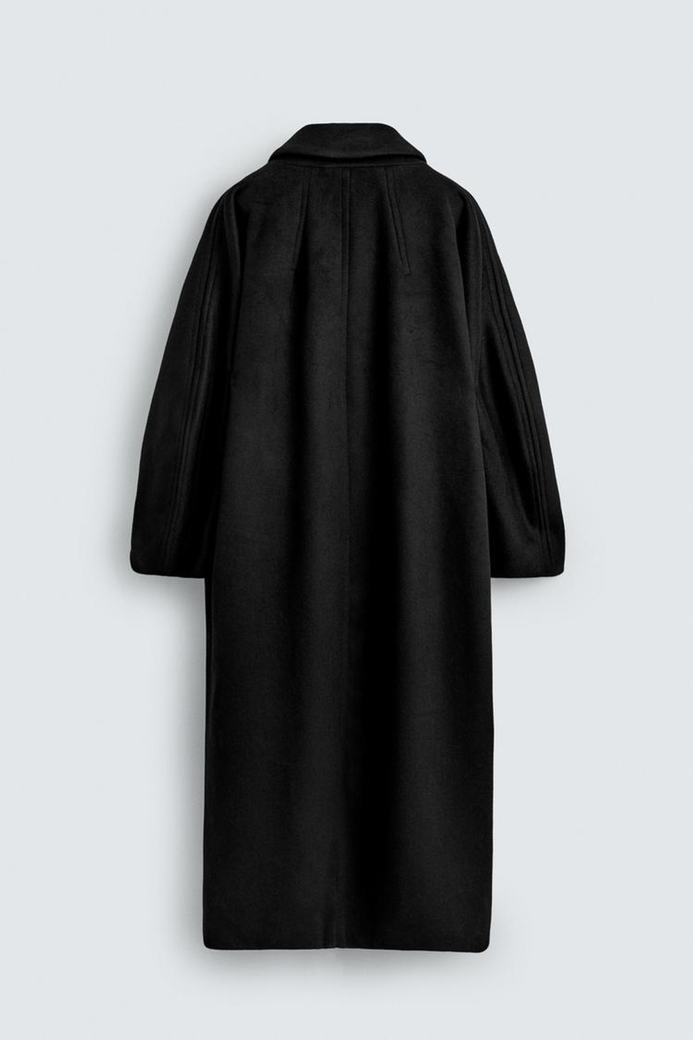 ZARA HARRY LAMBERT X DISNEY ДЛИННОЕ ПАЛЬТО СВОБОДНОГО КРОЯ, ЧЕРНЫЙ