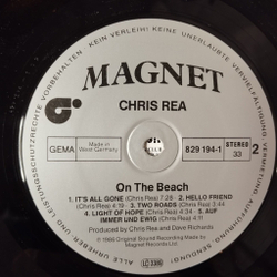 Винтажная виниловая пластинка LP Chris Rea On The Beach (Germany 1986) Lucky Day