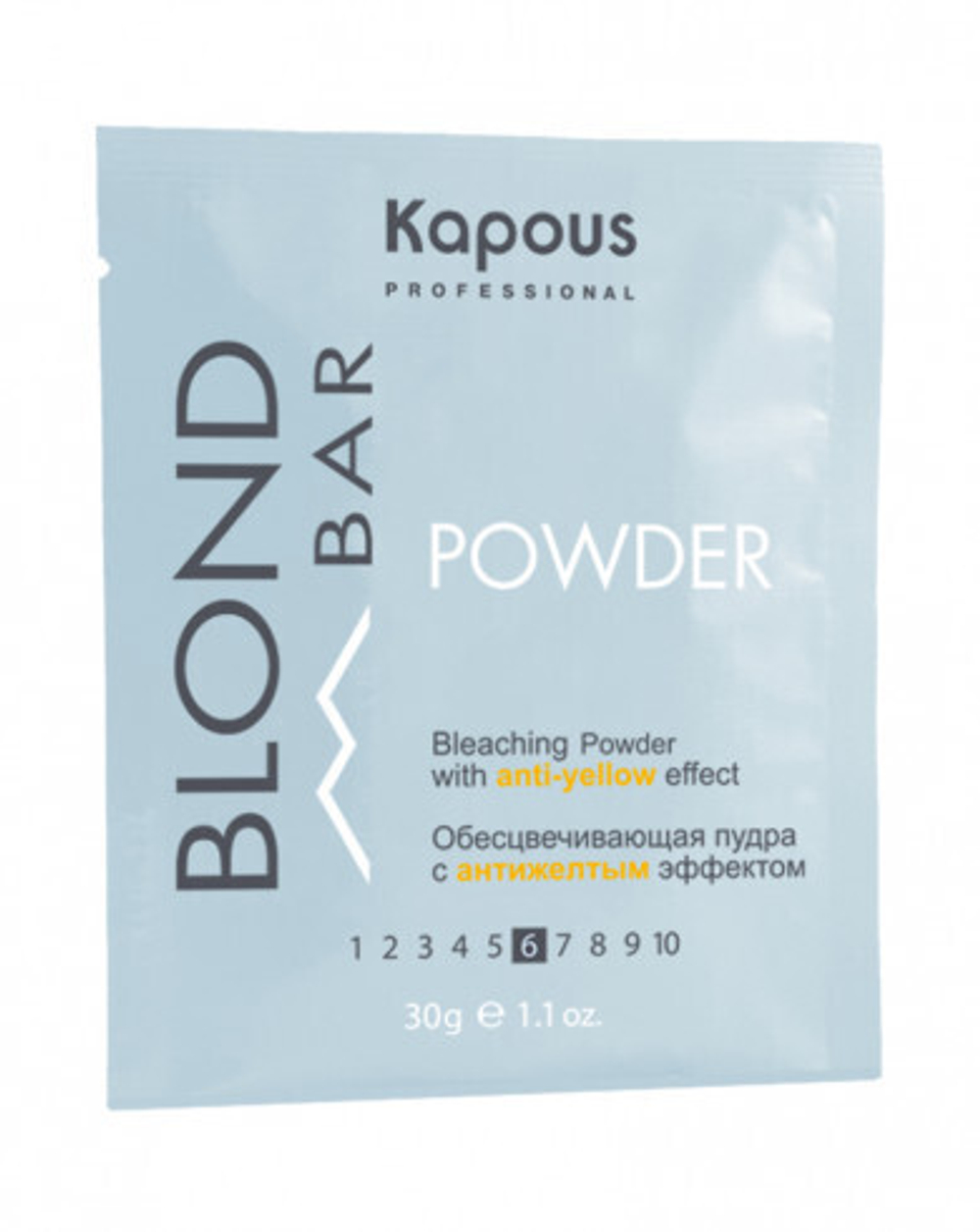 Обесцвечивающая пудра "Blond Bar" с антижелт.эффектом Kapous 30г