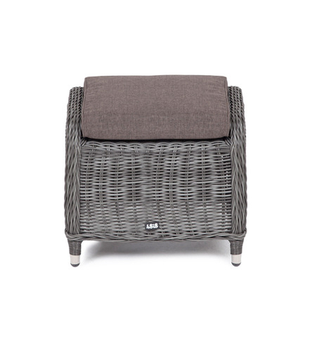 "Толедо" пуф плетеный, цвет графит