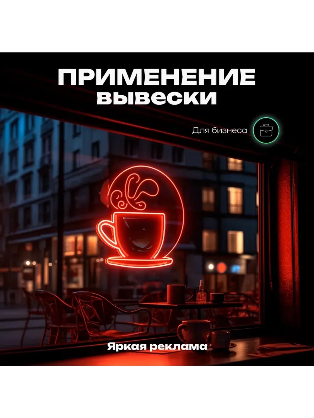 Неоновая вывеска Хот-дог большой