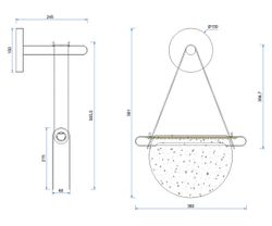 Kink Light 07687-30,19(16) Подвес Тэрро черный Led 8W (4000K)