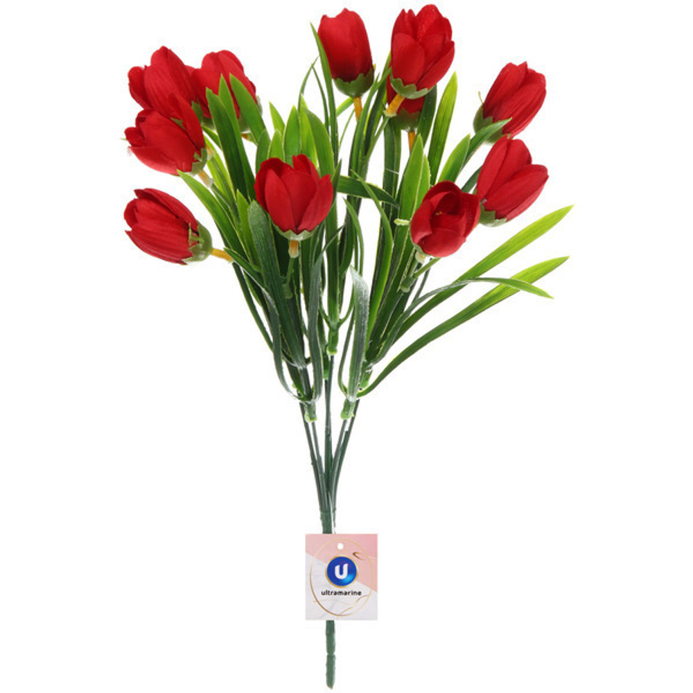 Искусственные цветы «Весеннее настроение» Тюльпаны 30см цвет бордовый