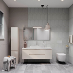 Керамогранит Lavelly Hexagon Relief светло-серый матовый 1200х600х8,5 мм (2 шт.=1,44 кв.м)
